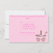  in roze rsvp met pram (Voorkant)