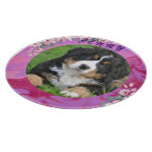 in roze Schattige puppy modern snijplank (Hoek)
