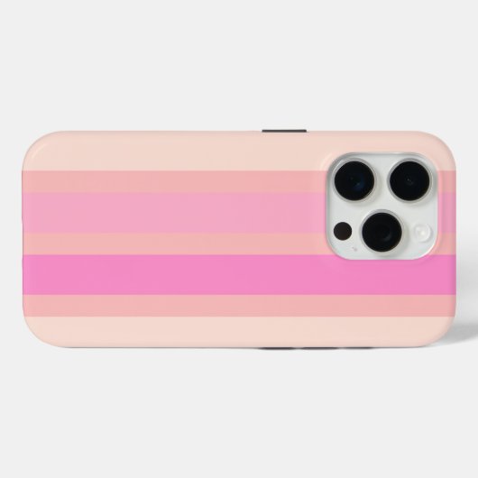  in roze strepen Case-Mate iPhone case (Achterkant (horizontaal))