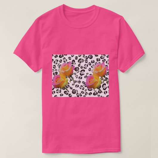 In roze t-shirt (Design voorkant)