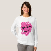  in roze t-shirt (Voorkant volledig)