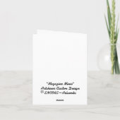 " IN ROZE" THEATER VALENTIJN GROET FEESTDAGEN KAART (Achterkant)