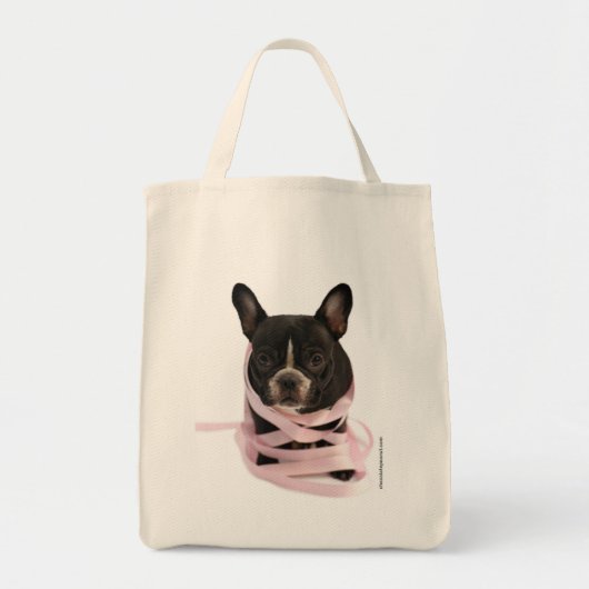  in roze tote bag (Voorkant)