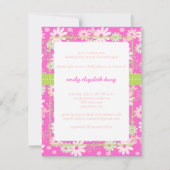  in roze tuin baby shower/dij kleur kaart (Voorkant)