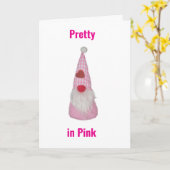 * IN ROZE* VERJAARDAG KAART VAN JONG MEISJE (Gele Bloem)