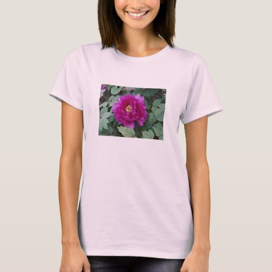 in roze volken op een t-shirt (Voorkant)