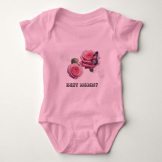  in roze voor je kleine trendsetter" romper