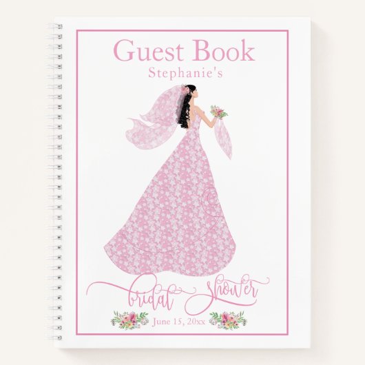 " in roze" Vrijgezellenfeest gastenboek Notitieboek (Voorkant)