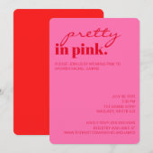  in roze Vrijgezellenfeest Kaart (Voorkant / Achterkant)