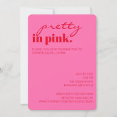  in roze Vrijgezellenfeest Kaart (Voorkant)