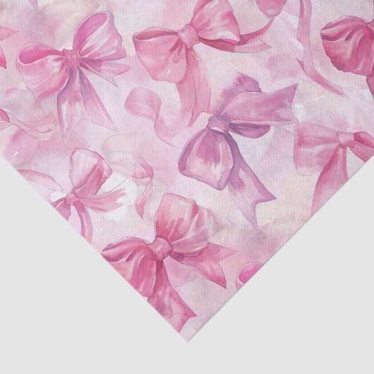  in roze Waterverf strikken Tissuepapier (Detail)