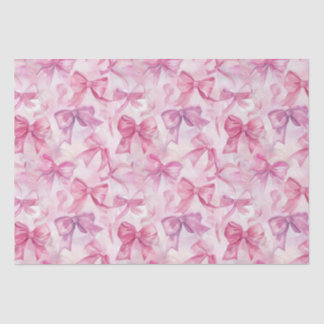  in roze Waterverf strikken Tissuepapier