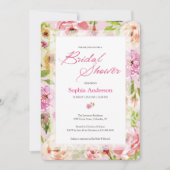  in roze Waterverf Vrijgezellenfeest Kaart (Voorkant)