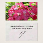  in Roze - Willekeurige handelingen van Kaarten va Visitekaartjes (Voorkant /achterkant)