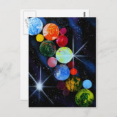 In ruimte briefkaart (Voorkant / Achterkant)