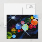 In ruimte briefkaart (Voorkant / Achterkant)