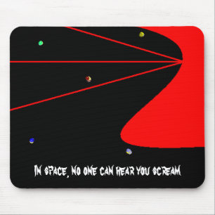 IN RUIMTE KAN NIEMAND JE SCHERMEN - Mousepad Muismat
