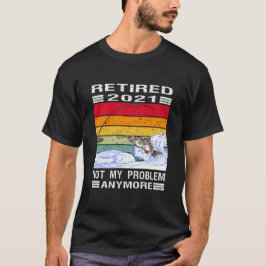 In ruste 2021 Cool Retro Vist Pensioencadeau T-shirt