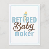 In ruste Baby Maker Funny Vasectomy Moderne Cute Briefkaart (Voorkant)