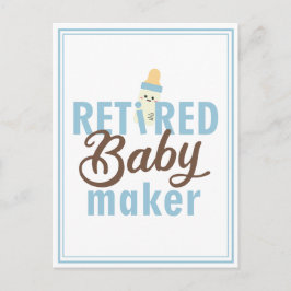 In ruste Baby Maker Funny Vasectomy Moderne Cute  Briefkaart