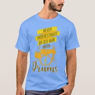 In ruste Drummer Gift Rock Music Drums T-shirt