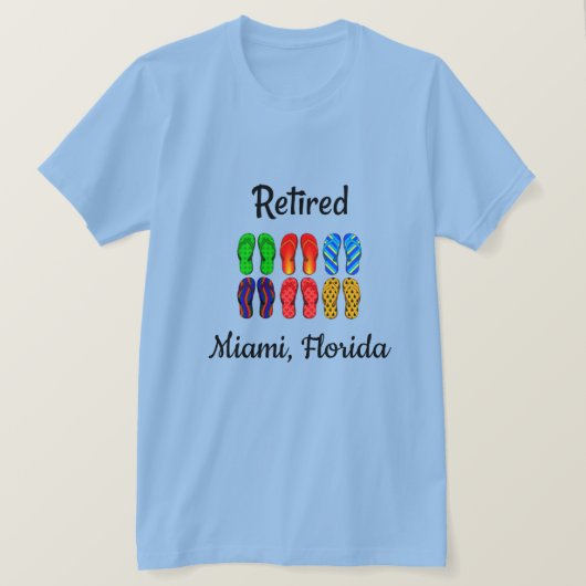 In ruste - Miami, Florida T-shirt (Design voorkant)