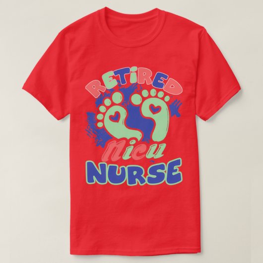 In ruste Nicu Nurse T-shirt (Design voorkant)