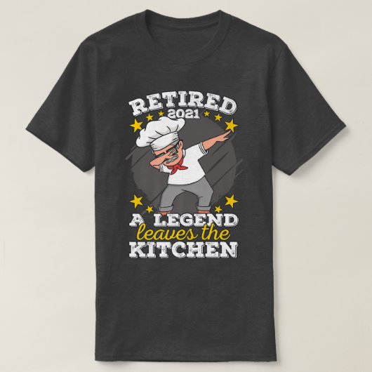 In ruste Pastry Chef Baker Pizza Maker Cookretirem T-shirt (Design voorkant)