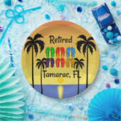 In ruste...Tamarac, FL, tropisch ontwerp, Papieren Bordje (Feest)