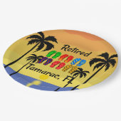 In ruste...Tamarac, FL, tropisch ontwerp, Papieren Bordje (Gekanteld)