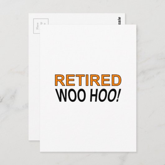 In ruste Woo Hoo Briefkaart (Voorkant / Achterkant)