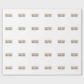 In ruste Woo Hoo Cadeaupapier (Vlak)