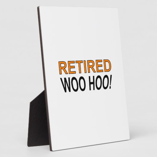 In ruste Woo Hoo Fotoplaat (Zijkant)