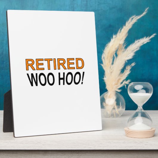 In ruste Woo Hoo Fotoplaat (Zijkant)