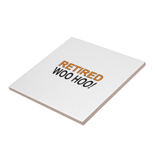 In ruste Woo Hoo Tegeltje (Zijkant)