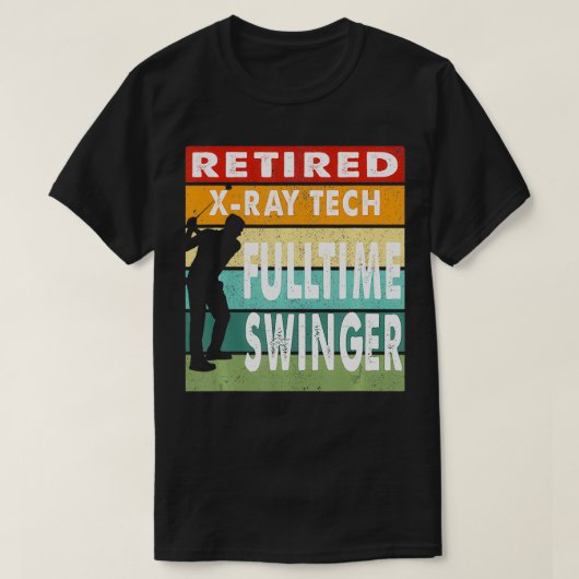 In ruste XRay Tech Fulltime Swinger Golf Golfer Gi T-shirt (Design voorkant)