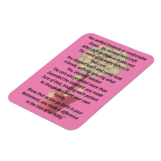 In ruste zurse gedicht magneet (Linkerzijde)