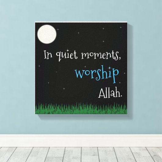 In rustige momenten canvas afdruk (Insitu (Houten vloer))