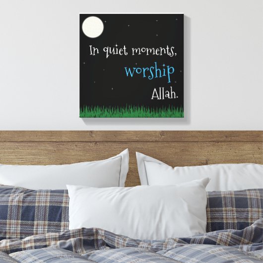 In rustige momenten canvas afdruk (Insitu (Slaapkamer))