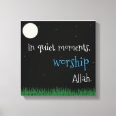 In rustige momenten canvas afdruk (Voorkant)