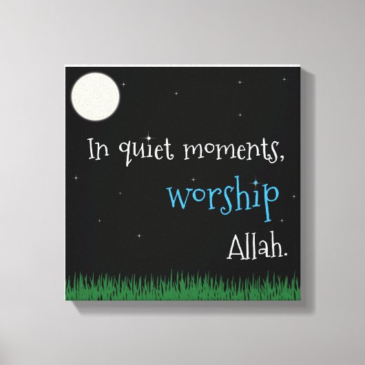 In rustige momenten canvas afdruk (Voorkant)