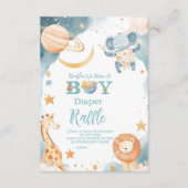 In Safari Houston hebben we een Boy Diapper Raffle Informatiekaartje (Voorkant)