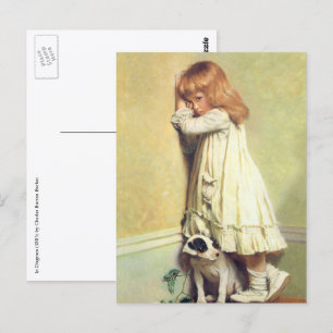 In schande door Charles Burton Barber,  kunst Briefkaart