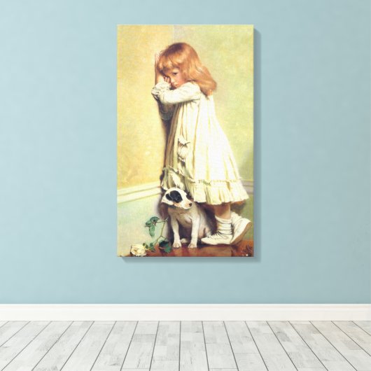 In schande door Charles Burton Barber, kunst Canvas Afdruk (Insitu (Houten vloer))