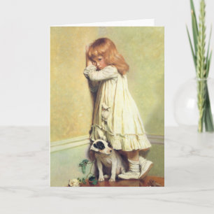 In schande door Charles Burton Barber, kunst Kaart