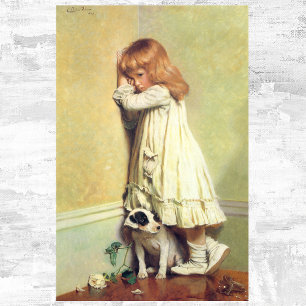 In schande door Charles Burton Barber, kunst Poster