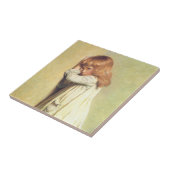 In schande door Charles Burton Barber,  kunst Tegeltje (Zijkant)