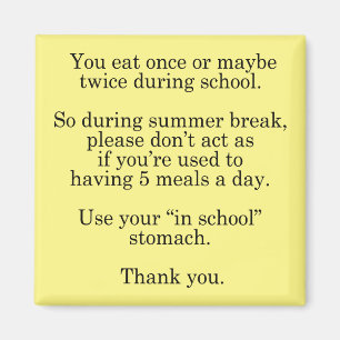 In schoolstempel voor de zomer magneet