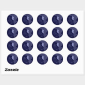 In schoonheid ronde sticker (Vel)
