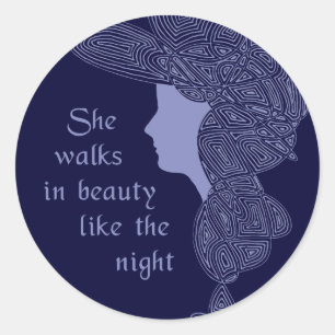 In schoonheid ronde sticker